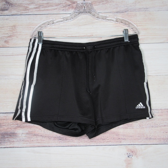 adidas 3 stripe running shorts